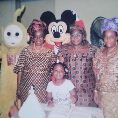 Mummy, Mrs Beatrice Osifo, Mrs Enuma  at Chiamaka’s birthday. 