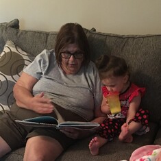 Mom reading Molly
