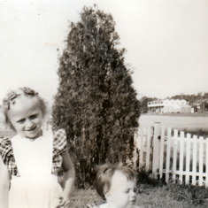 Catherine and Barbara, July 1948