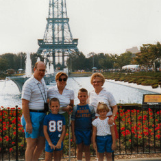With the Schumachers, King's Island in 1986