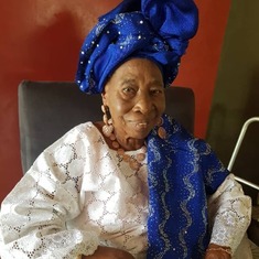 At her 90th Birthday celebration.....