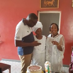 Mum, her son ( Olabode) & Daughter ( Olawunmi)