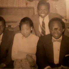 Mum in company of Emmanuel's friends 1959.