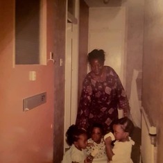 Mum with granddaughters - Tosin, Arinola 