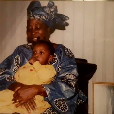 Mum with granddaughter at 5yrs - Tosin
