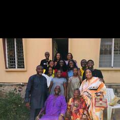 Dad + Mum + children + grandchildren 2019.