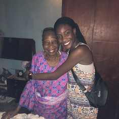 Damilola with grandma
