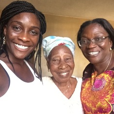 3 generations: Grandma, mom and Damilola