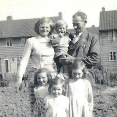 Bedlington with grandparents