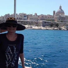 Catherine in Malta for my daughter Faith’s wedding.  Valletta  2016 a year before she died.