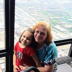 Grandma & Grace at Sears Tower, 2014