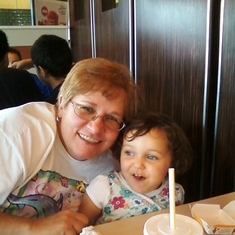 Grandma and Grace at McDonald's