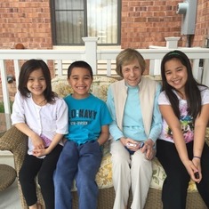 Cathy with her sweet nieces and nephews