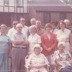 Tippett Extended Family in front of Charles and Barbara Tippett's home in Reynoldsburg, Ohio
