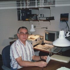 Charles in his Home Office in Reynoldsburg, Ohio
