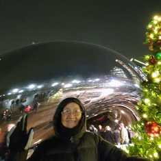 Christmas 2019- braving the cold to see the Bean, Chicago