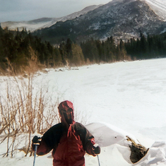 2004 Hiking in the snow in Rocky Mtn Natl Park