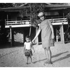 1970's Matabungkay Beach outing with Alvin