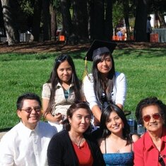 Cecilia at Aileen Buko-Paz's graduation, UC Berkeley, California, 2009