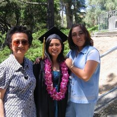 Cecilia at Aileen Buko-Paz's graduation, UC Berkeley, California, 2009: Three generations