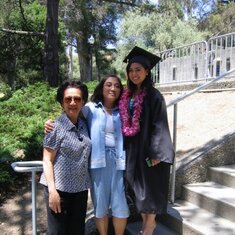 Cecilia at Aileen Buko-Paz's graduation, UC Berkeley, California, 2009: Three generations