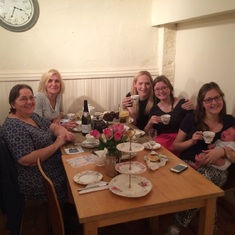 A lovely afternoon having afternoon tea for Lucy’s hen