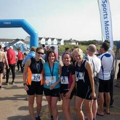 First open water tri. Celia had a mare but gritted her teeth and powered to the finish as usual