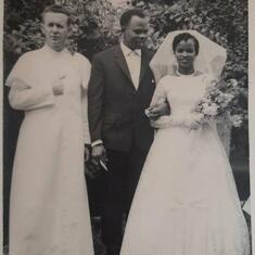 Her beautiful wedding at St Mary Catholic Cathedral 1963