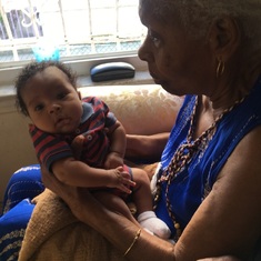 Granny and great grand son Amar Matthew’s son.