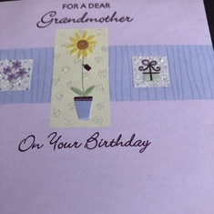 Happy birthday granny. Derrick had this card for you but never had a chance to give you. You’re always in our hearts.