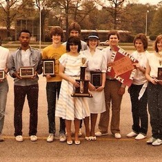 1984 TJCL Convention at Dobyns Bennett High School Northeast High School delegation