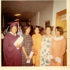 Ceretta with her friends at her College graduation