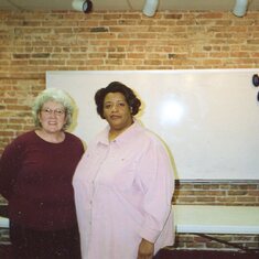 Ceretta and her quilting teacher, Donna Moscinski