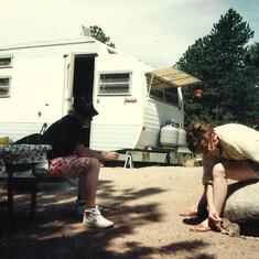 our old camper with me & cxhad