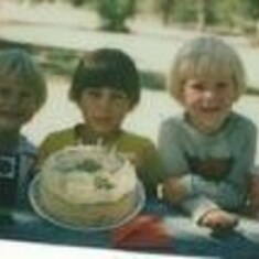 Chad, Joey & Y on Joes Birthday!