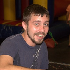 My baby Chad at Parker's 3rd birthday party