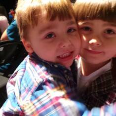 Loving brothers Parker and Trevor. Sons of Chad and Samantha Justice !