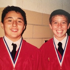 Richard and Chad at 8th grade graduation at Runyon