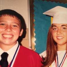 Such good friends all through school ! Chad and Brianna Rutherford