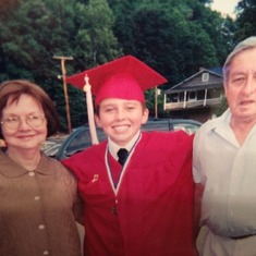 Chad, Dad and Mom on Graduation day