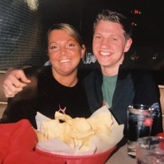 Chad & big sister Jes at one of our favorite texas restaurants Pappasito’s