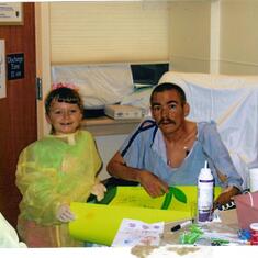 Chad and Lauren one week after his double lung transplant