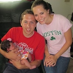 Chad and Courtney with Baby Asha