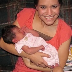Courtney and Baby Asha