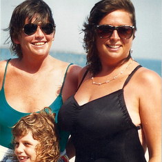 Katherine and Chadrenne beach 1987