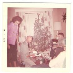 Chad & Richard Spivey family 1961 Christmas