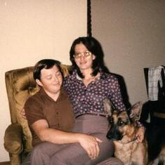 Young Chad and Shirley w dog