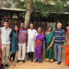 At Kaveripattinam Amma's ancestral home, December 2018