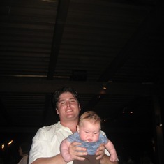 Uncle Charlie with a chubby Wyatt 2007