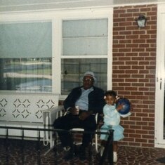 Grandad and Me on Porch
